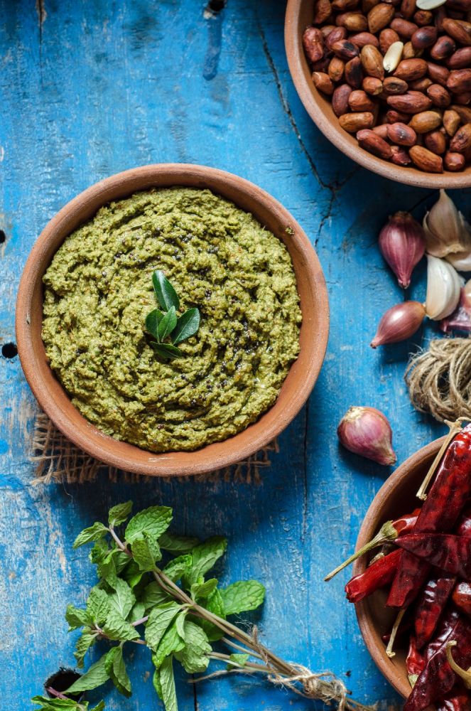 Mint Peanut chutney