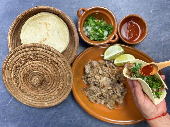 Mexican Pine Needle Tortilla Basket