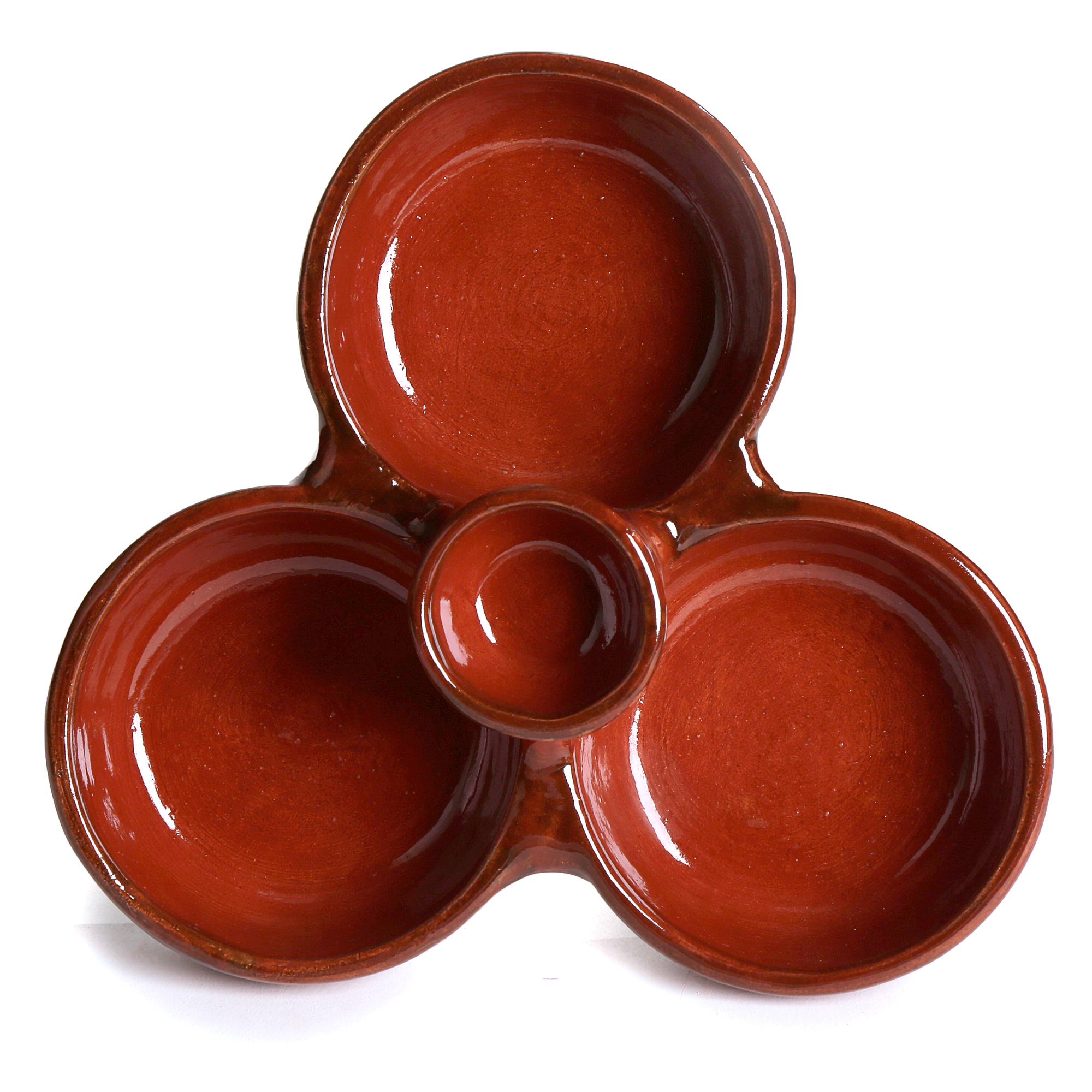 Triple Bowl Appetizer Dish