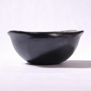 Black Clay, La Chamba Soup Bowl with Square Handles