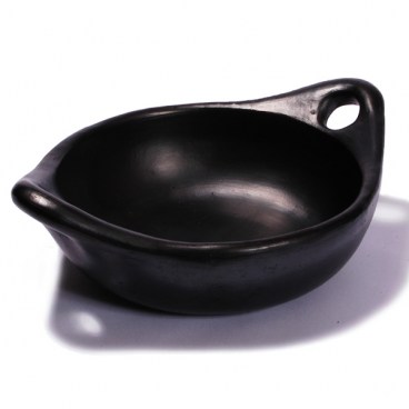 Black Clay, La Chamba Round Serving Dish