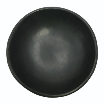 Black Clay, La Chamba Deep Plate with Exotic Fruit