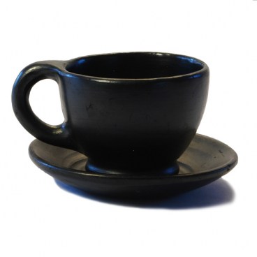 Black Clay Coffee Cup
