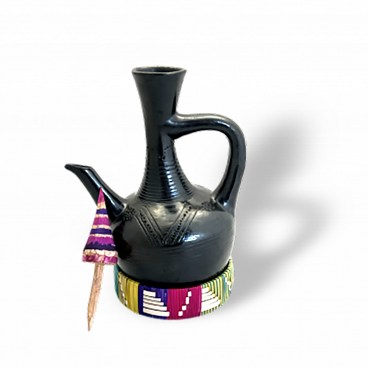 Ethiopian Clay Jebena - Coffee Pot