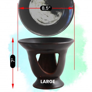 Ethiopian Clay Tibs Serving Plate with Burner