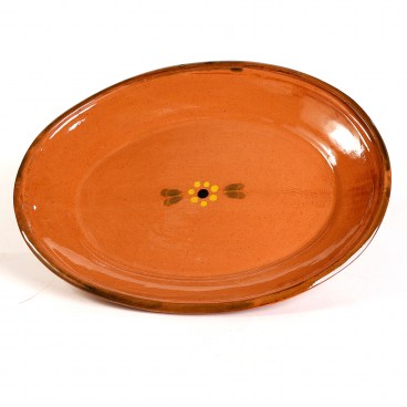 Mexican Clay Oval Plate