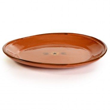 Mexican Clay Oval Plate