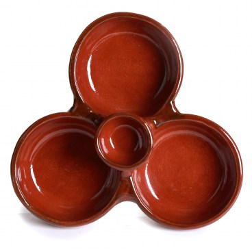 Triple Bowl Appetizer Dish